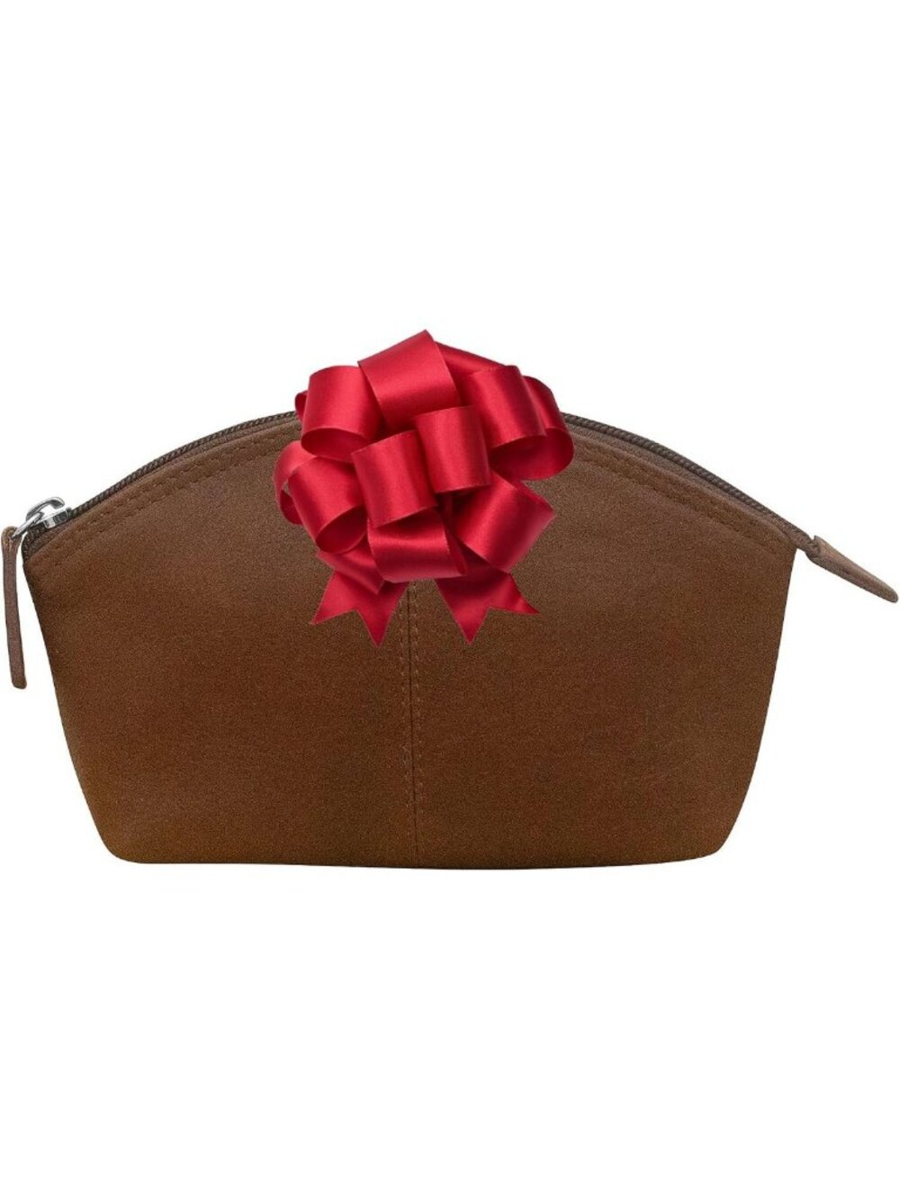 Genuine Leather RFID Blocking Makeup Pouch - Stylish Cosmetic Organizer in